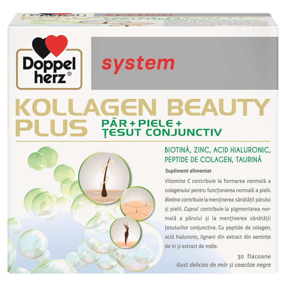 Doppelherz System Kollagen Beauty Plus X 30 Flacoane