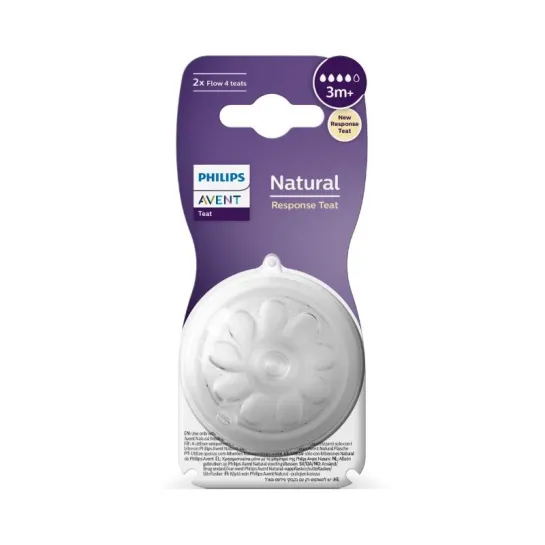 Avent Tetina Natural Response 3 luni+ cu debit mediu SCY964/02