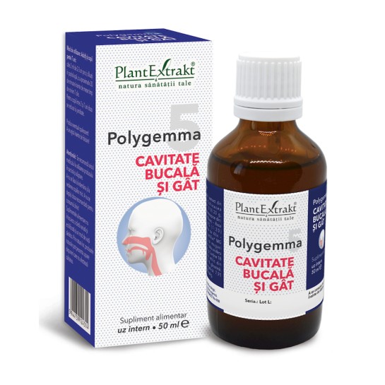 Polygemma 5 - Cavitate Bucală şi Gât x 50ml