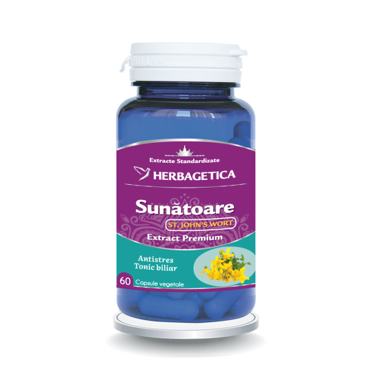 Herbagetica Sunatoare St. John's Wort x 60 capsule