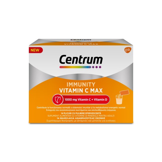 Centrum Immunity Vitamina C Max pulbere x 14 plicuri