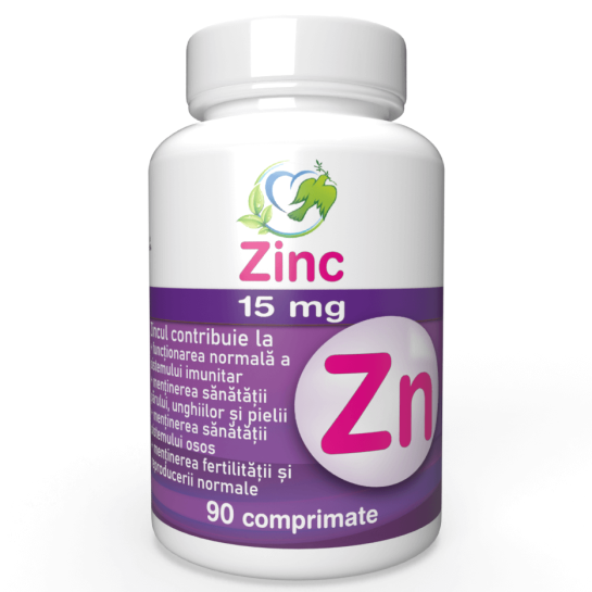 Zinc 15 mg x 90 comprimate Justin Pharma