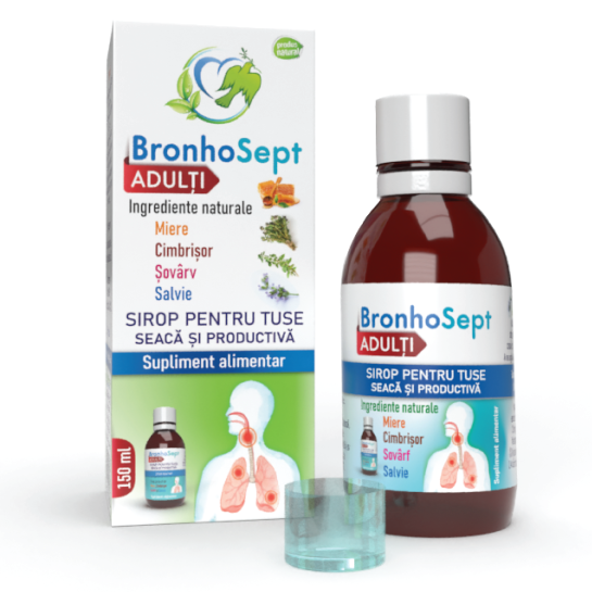 Bronhosept Sirop Tuse Adulti x 150ml Justin Pharma