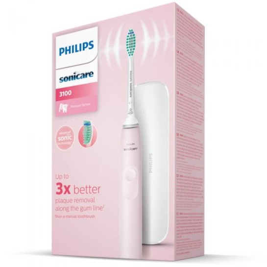 PHILIPS Periuta Electrica Seria 3100 Roz+Toc HX3673/11