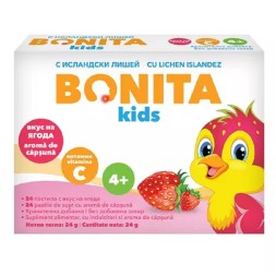 Bonita Kids capsuni x 24 pastile de supt