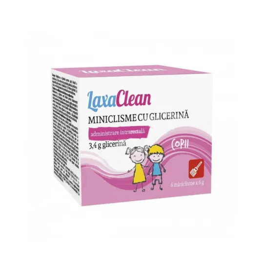 LaxaClean miniclisme glicer copii x 6 bucati