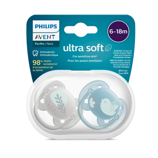 Avent Suzete ultra soft 6-18 luni bird SCF091/15