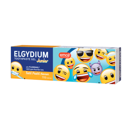 Elgydium Emoji pasta dinti Jr Tutti Frutti 7-12 ani x 50ml