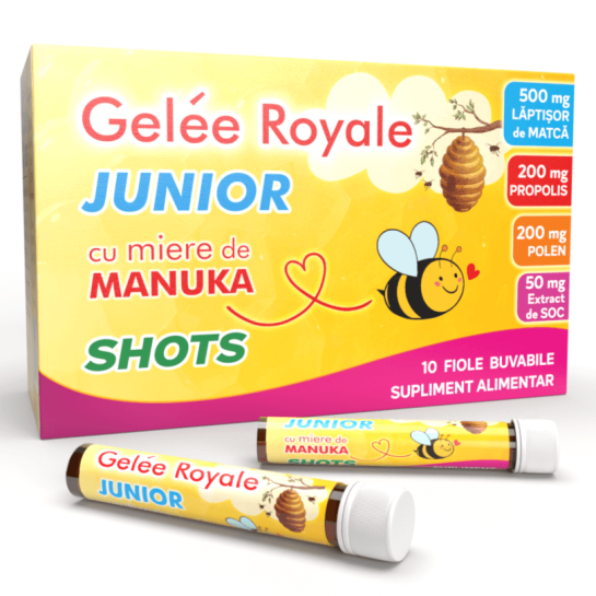 Gelee Royale Junior Shots x 10 fiole buv Justin Pharma