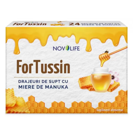 ForTussin cu miere de Manuka x 24 drajeuri