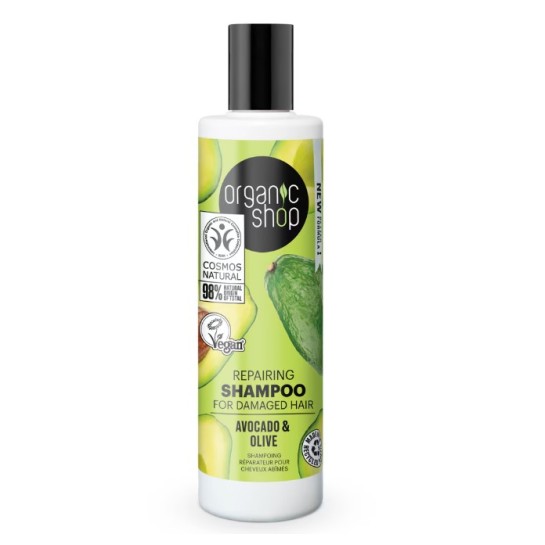 ORGANIC SHOP Sampon REPARING cu avocado si olive x 280 ml