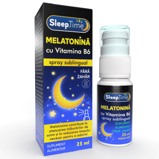 Sleeptime Melatonina + B6 Spray oral x 25ml Justin Pharma