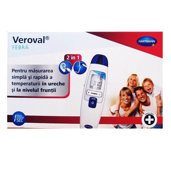 Veroval Termometru 2 in 1 cu inflarosu