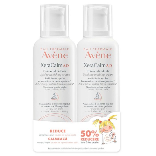 AVENE Xeracalm Defi A.D. crema x 400ml Pachet promotional