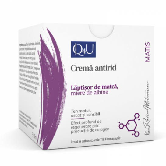 Q4U Crema antirid cu laptisor de matca