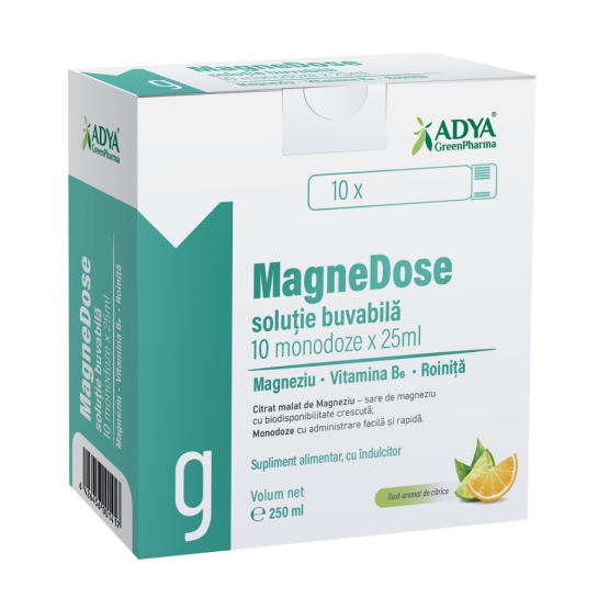 Magnedose solutie buvabila 25 ml x 10 monodoze