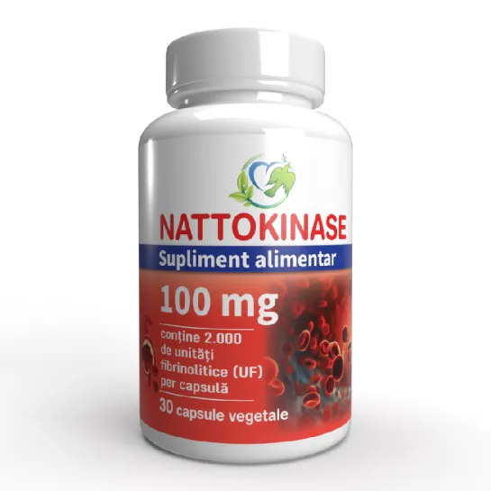 Nattokinase 100mg x 30 capsule vegtale Justin Pharma