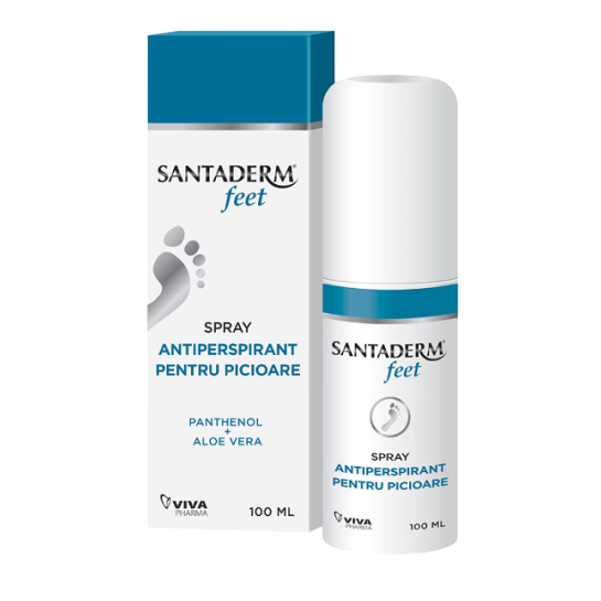 Santaderm feet spray antiperspirant pentru picioare x 100ml