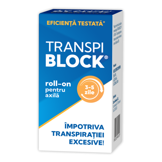 Transpiblock Roll-on împotriva transpirației excesive x 50ml