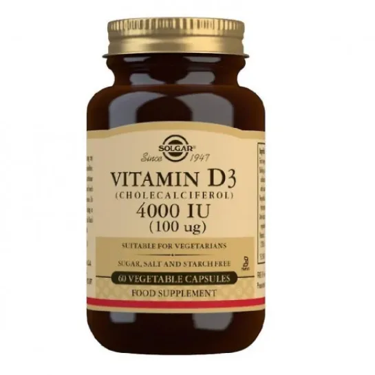 Solgar Vit D3 4000 IU x 60 capsule