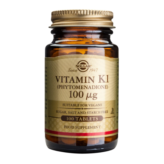 Solgar Vit K Nat 100 mcg x 100 tablete