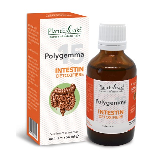 Polygemma 15 - Intestin detoxifiere x 50 ml