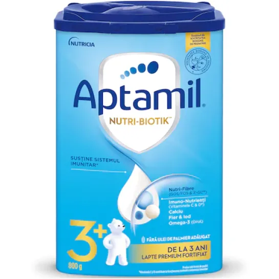 Aptamil Junior Numarul 3+, lapte praf +3 ani 800g