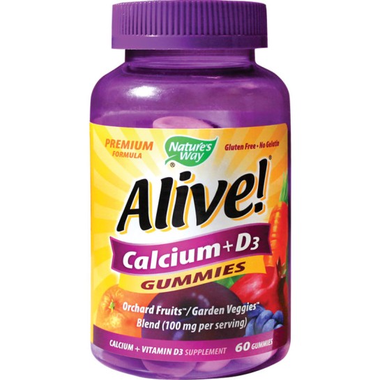 Alive Calcium + D3 Gummies x 60 jeleuri