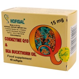 Coenzima Q10 în Ulei de Cătină 15 mg x 40 capsule