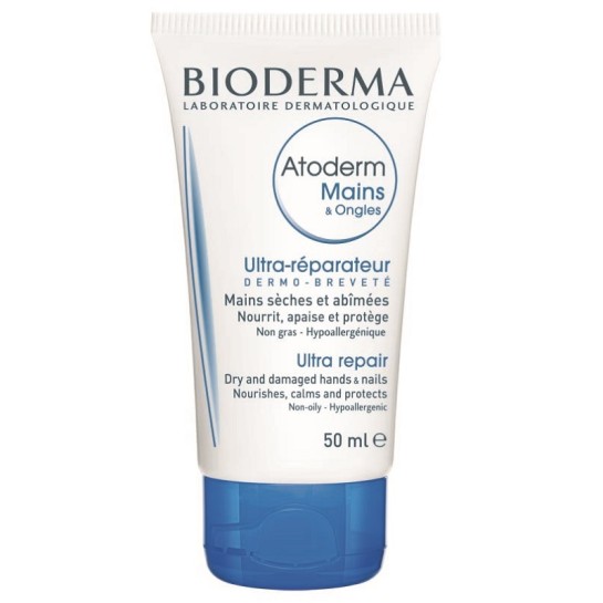 BIODERMA Atoderm Cremă de mâini, unghii x 50ml