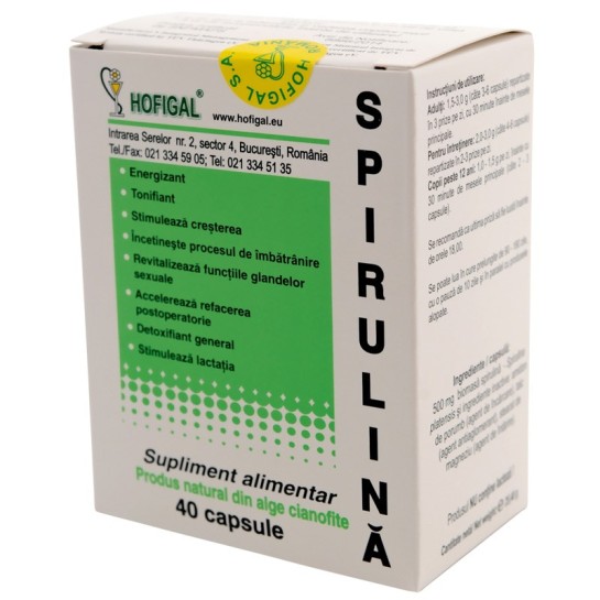 Spirulina 500 mg x 40 capsule