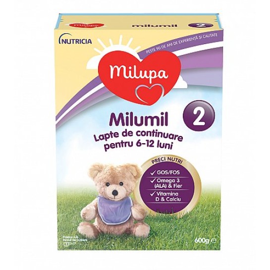 Milumil 2 lapte praf +6 luni x 600g