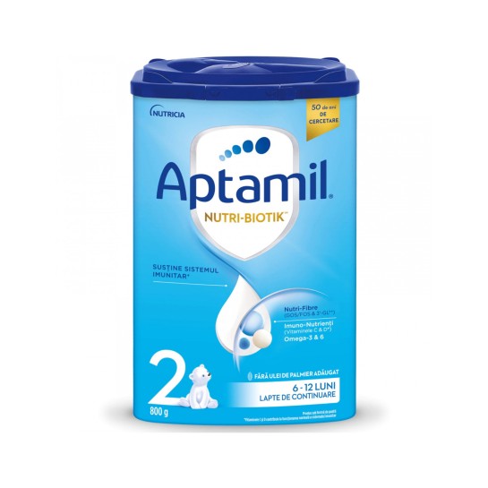 Aptamil Numarul 2, lapte praf 6-12 luni 800g