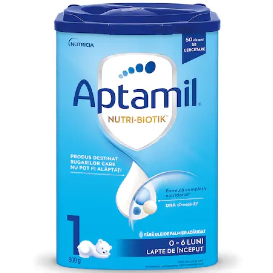 Aptamil Numarul 1, lapte praf +0 luni 800g