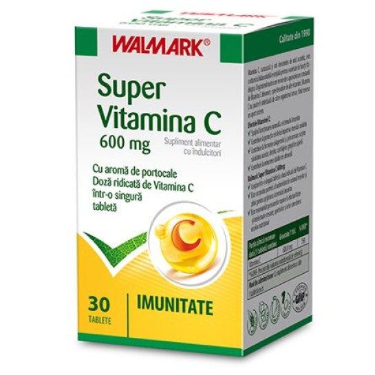 Super Vitamina C 600mg x 30 tablete