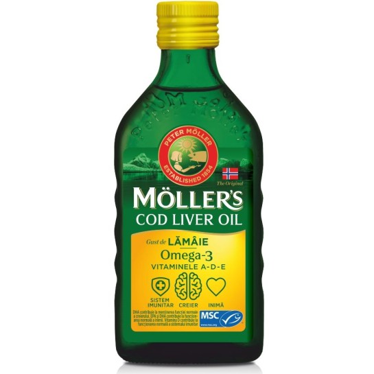 Moller's Cod liver oil omega 3 lam 250ml