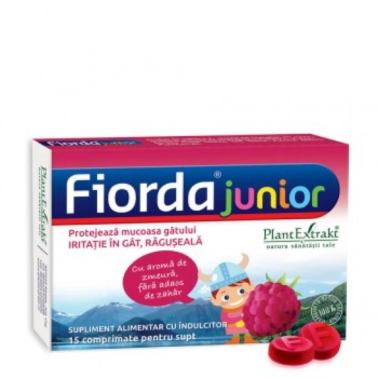 Fiorda Junior Zmeură x 15 comprimate pentru supt