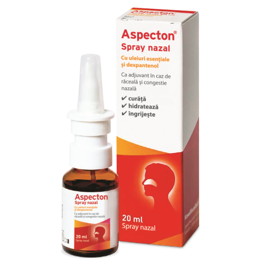 Aspecton Spray nazal cu uleiuri esentiale x 20ml