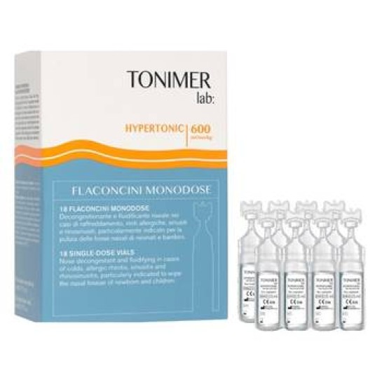 Tonimer Lab Apa de mare Solutie Hipertonic 18 flacoane x 5 ml