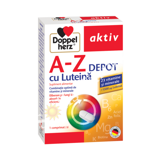 Doppelherz A-Z Depot cu Luteină x 30 comprimate