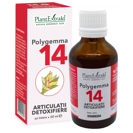 Polygemma 14 - Articulaţii detoxifiere x 50 ml