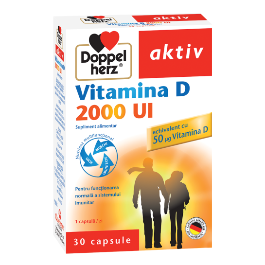 Doppelherz Vitamina D 2000 UI x 30 capsule