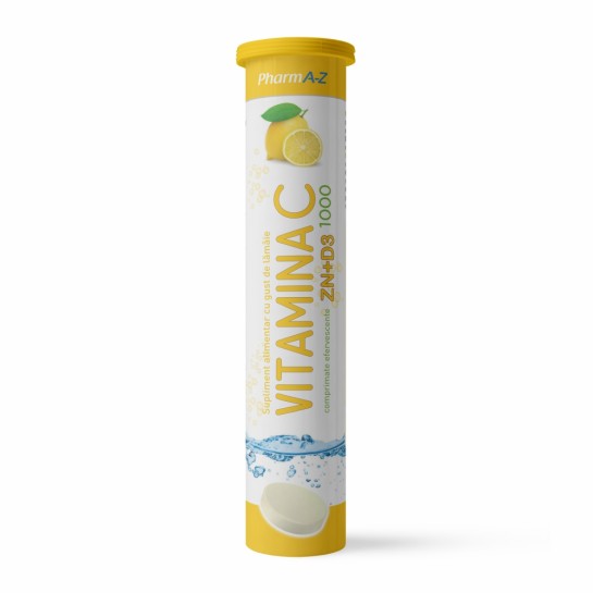 Vitamina C 1000mg + Zn + D3 x 20 comprimate efervescente