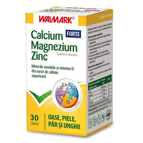 Calciu - Magneziu - Zinc Forte x 30 tablete