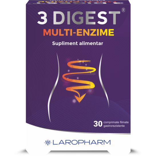 3Digest Multi-Enzime x 30 comprimate filmate gastrorezistente