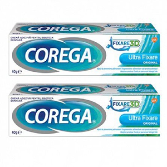 Corega Ultra Fixare crema adeziva x 40g + 50% reducere la al doilea produs