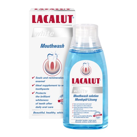 Lacalut White Antiplaque apa gura x300ml