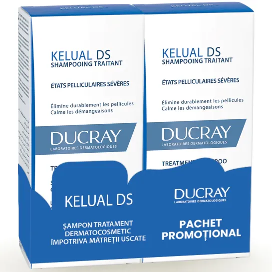 Ducray Kelual DS Sampon x 100ml 1+1-50%reduc