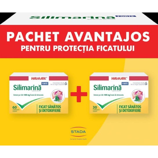 Silimarina Forte 90 comprimate filmtate (Pachet Avantajos)