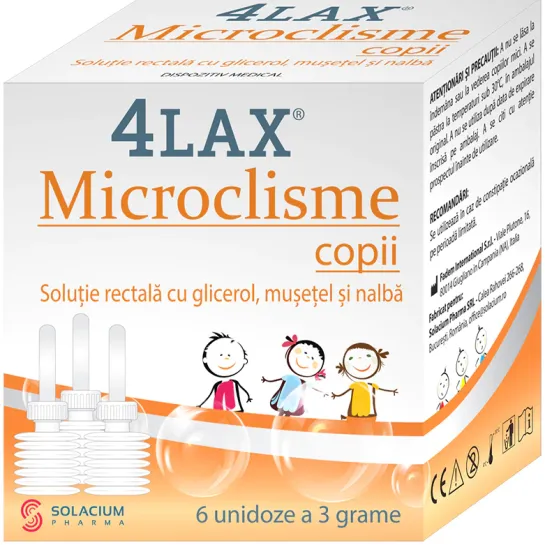 4Lax microclisme copii x6unidz x3g